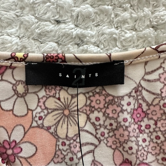 NWT 21 Saints Twisted Sister Bodysuit in Retro Floral - Picture 6 of 8